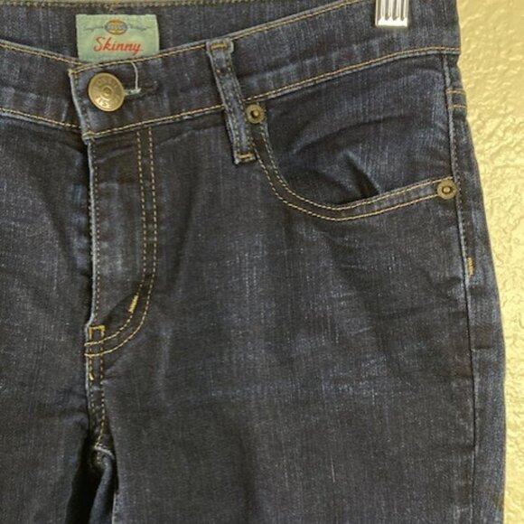 Fossil Women's Blue Skinny Jeans Sz 27 Inseam 30 - Picture 6 of 11